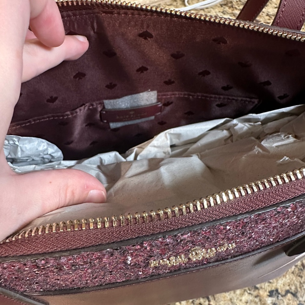 Kate Spade Plum and Pink Tote Bag - Picture 4 of 12
